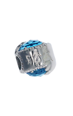 Kadın Frozen Temalı Gümüş Charm