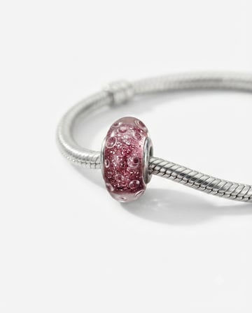 Kadın Bordo Renk Sim Detay Murono Charm