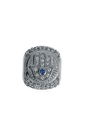 Kadın 3 Yüzlü Şans Temalı Gümüş Charm