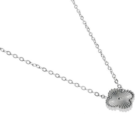 Kadın Minimal Yonca Model Çelik Kolye