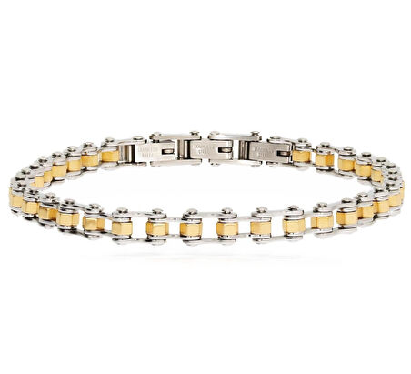 Erkek İnce Bisiklet Zinciri Model Çelik Bileklik