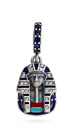 Kadın Firavun Model Gümüş Charm