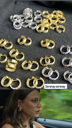 Kadın Gümüş Serenay Küpe 