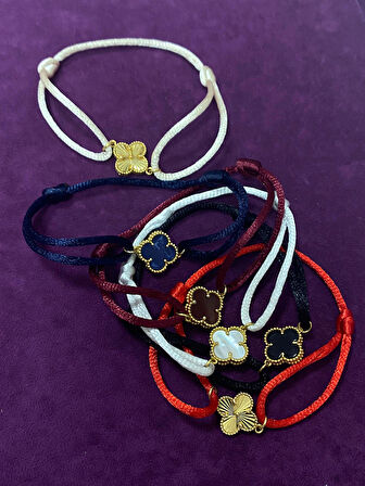 Kadın Gümüş Yonca Bileklik