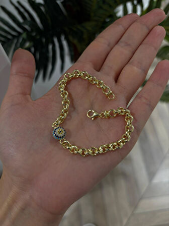 Kadın Gümüş Tek Göz Bileklik