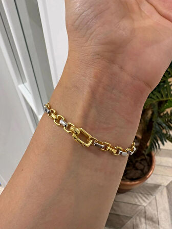 Kadın Gümüş Tasarım Bileklik