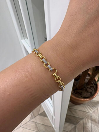 Kadın Gümüş Tasarım Bileklik