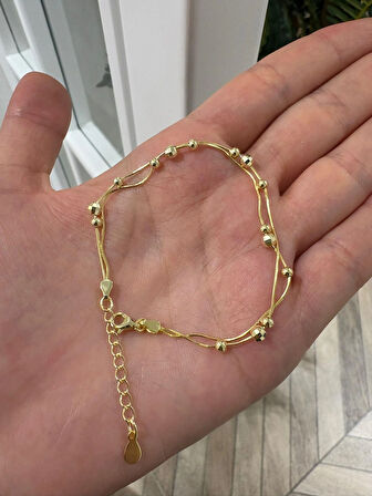 Kadın Gümüş Toplu Tasarım Bileklik