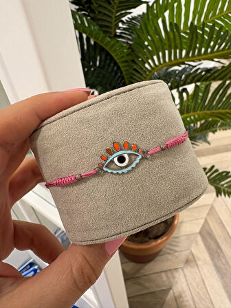 Kadın Gümüş İpli Göz Bileklik