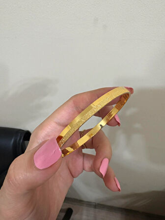 925 Ayar Gümüş Simli Tasarım El İşçiliği Bilezik