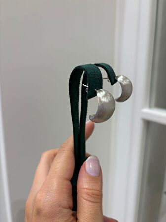 Kadın Gümüş Trend Tasarım Küpe