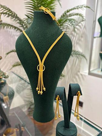 Kadın Gümüş Kayzen Düğün Set Takımı 3