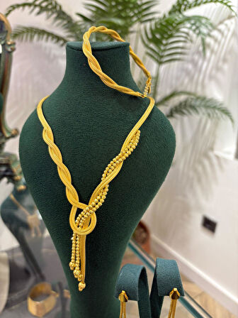 Kadın Gümüş Kayzen Düğün Set Takımı 4