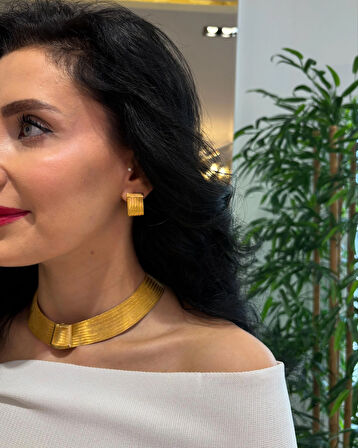 Kadın Gümüş 7 Sıra Trabzon Hasır Küpe 3634