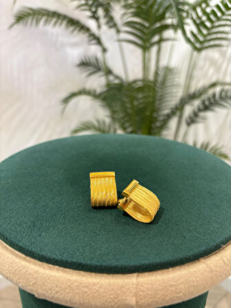 Kadın Gümüş 7 Sıra Trabzon Hasır Küpe 3634