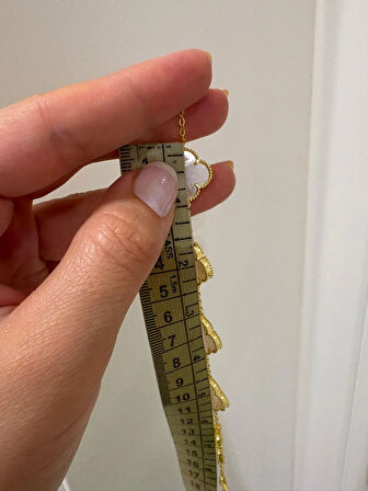 Kadın Gümüş 5 Yoncalı Sedefli Bileklik 2611