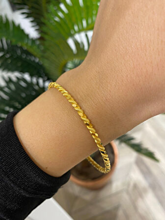 Kadın Gümüş İkili Burma Bilezik 5521