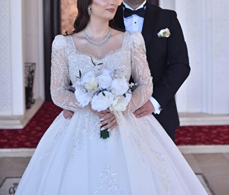 Kadın Gümüş Zirkon Taşlı Düğün Set Takımı