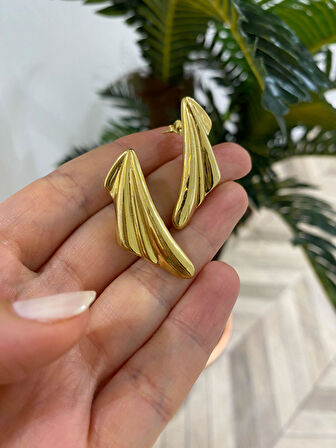 Kadın Gümüş Vidalı Tasarım Küpe