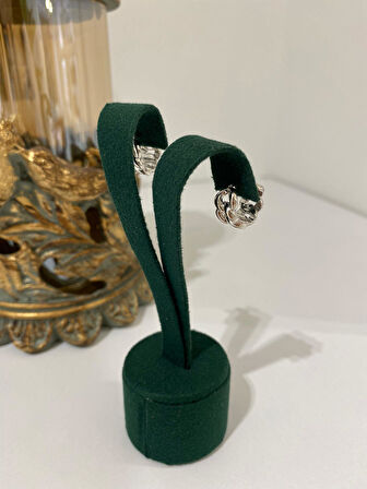 Kadın Gümüş İthal Gurmet Halka Küpe