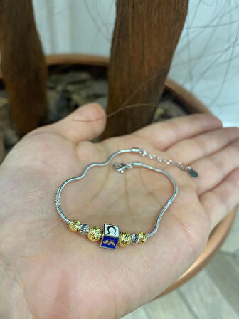 Kadın Gümüş Doricalı Şans Bileklik