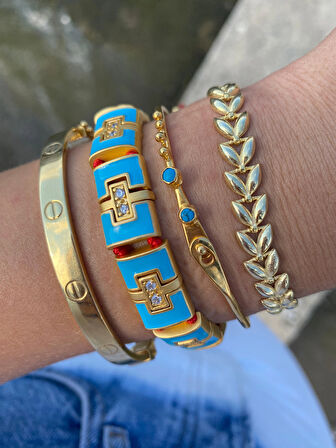 Kadın Gümüş Başak Model Bileklik