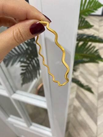 925 Ayar Gümüş Zikzak Ajda Bilezik