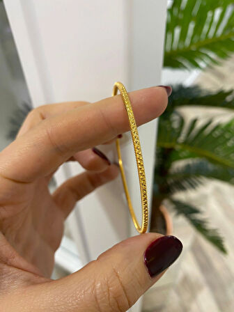 925 Ayar Gümüş Noktalı Ajda Bilezik 