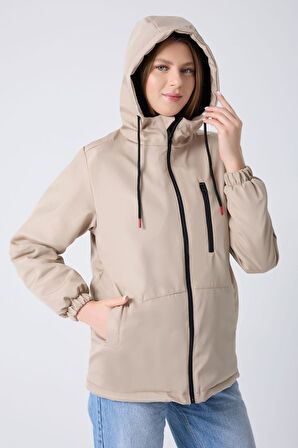 Kadın Kürklü Su Ve Rüzgar Geçirmez Kapüşonlu Kışlık Mont & Kaban & Parka