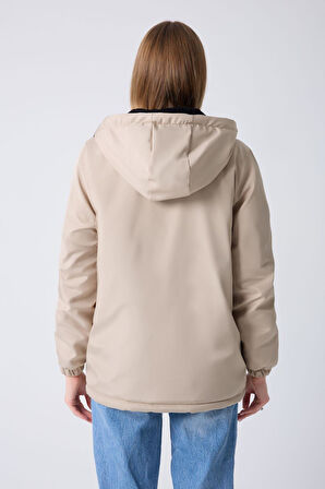 Kadın Kürklü Su Ve Rüzgar Geçirmez Kapüşonlu Kışlık Mont & Kaban & Parka