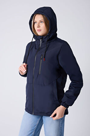 Kadın Kürklü Su Ve Rüzgar Geçirmez Kapüşonlu Kışlık Mont & Kaban & Parka