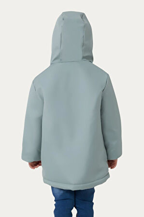 Erkek Çocuk İçi Kürklü Su Ve Rüzgar Geçirmez Kapüşonlu 3 Cep Kışlık Mont & Kaban & Parka