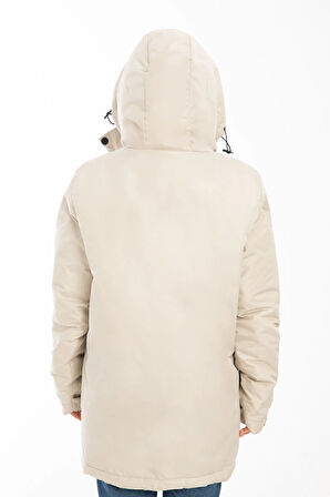 Spor Kadın Polarlı Su Ve Rüzgar Geçirmez Kapüşonlu Kışlık Mont & Kaban & Parka