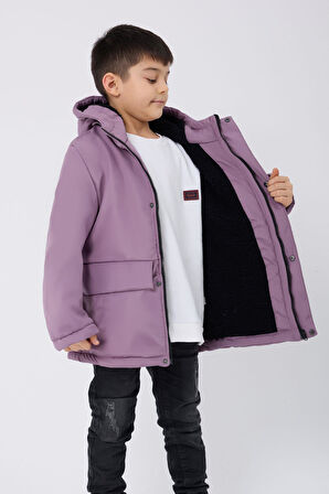 Spor Erkek Çocuk Kürklü Su Ve Rüzgar Geçirmez Kapüşonlu 3 Cep Kışlık Mont & Kaban & Parka