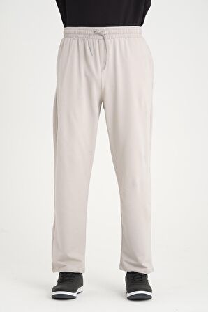 İki İplik Baggy Kalıp Eşofman Altı/Pantolon - Mineral Gri