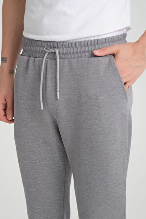 Premium Oxford Örme Duble Paça Erkek Pantolon- Gri