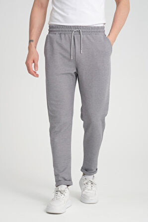 Premium Oxford Örme Duble Paça Erkek Pantolon- Gri