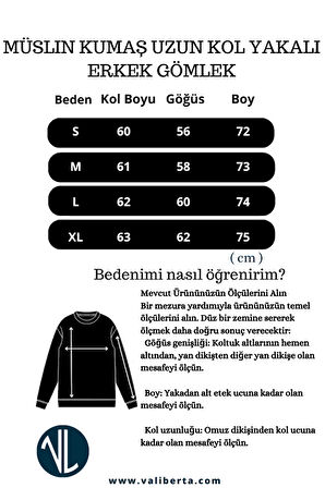 Nefes Alabilir Müslin Kumaş Uzun Kol Yakalı Erkek Gömlek - Bej
