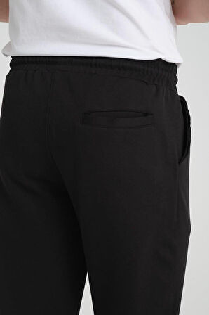Premium Oxford Örme Regular Fit  Duble Paça Erkek Pantolon- Siyah