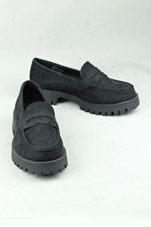 Punto 561217 Süet Loafer Makosen Günlük Ayakkabı Kadın