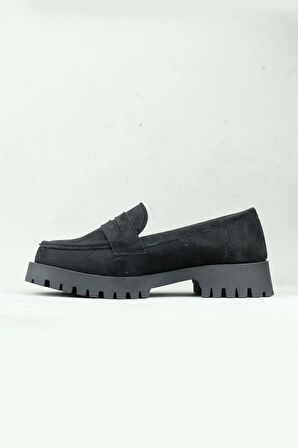 Punto 561217 Süet Loafer Makosen Günlük Ayakkabı Kadın