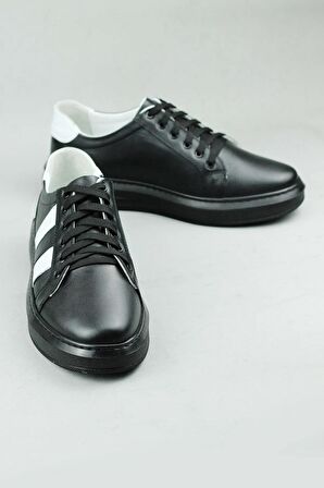 Punto 346502 Hakiki Deri Bağcıklı Sneaker Erkek