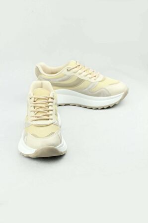 Flet 0163 Yüksek Taban Günlük Sneaker Ayakkabı Kadın