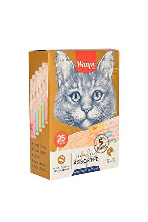 Karışık Lezzetli Sıvı Kedi Ödülü 25x14 Gr