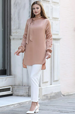 Trend Tesettür Tunik Camel