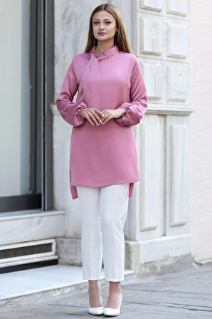 Trend Tesettür Tunik Gülkurusu