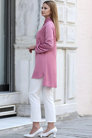 Trend Tesettür Tunik Gülkurusu