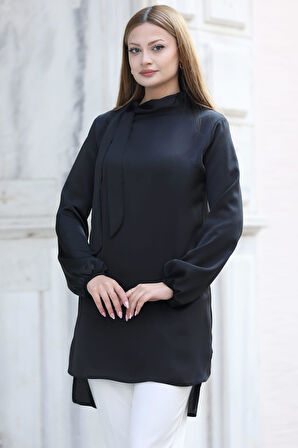Trend Tesettür Tunik Siyah