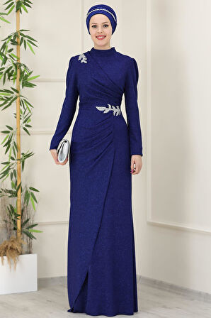 Masal Tesettür Abiye Saks