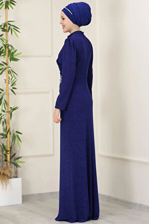 Masal Tesettür Abiye Saks